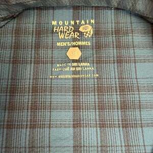 Mountain Hardwear Men's Plaid Short Sleeve Button Down Shirt Size Large